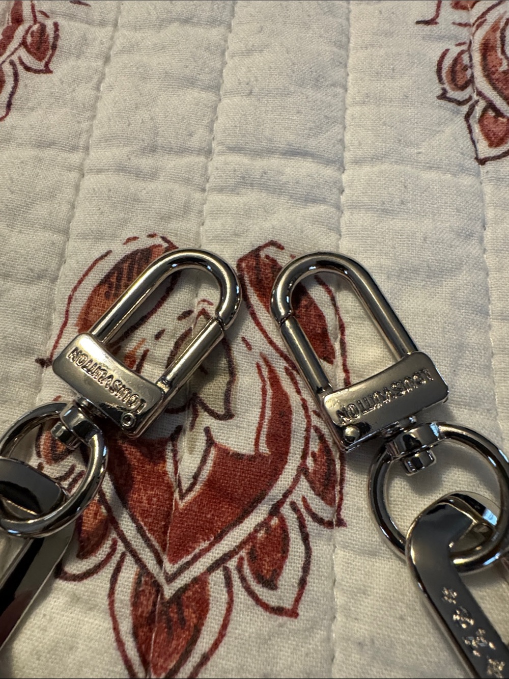 Louis Vuitton silver bag chain